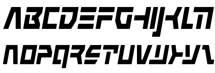 Command Override Condensed Italic Font LOWERCASE