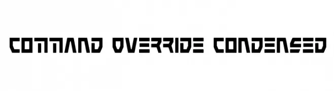 Command Override Condensed  नि: शुल्क फ़ॉन्ट्स डाउनलोड