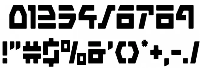 Command Override Condensed Font OTHER CHARS