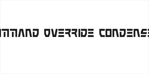 Command Override Condensed Logo