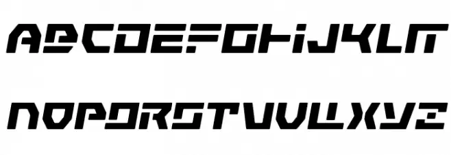 Command Override Expanded Italic फ़ॉन्ट अपरकेस