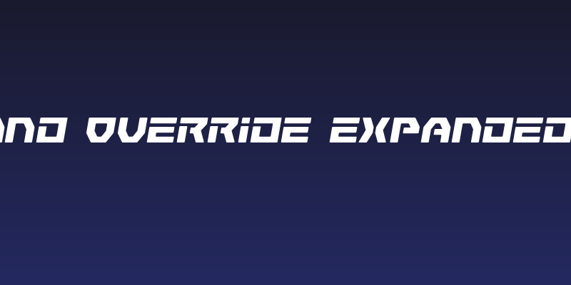 Command Override Expanded Italic Social Header