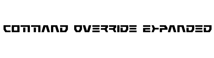 Command Override Expanded  font caratteri gratis