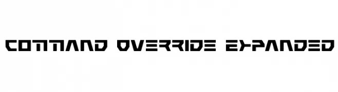 Command Override Expanded  フリーフォントのダウンロード
