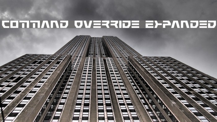 Command Override Expanded Font examples