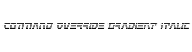 Command Override Gradient Italic  フリーフォントのダウンロード
