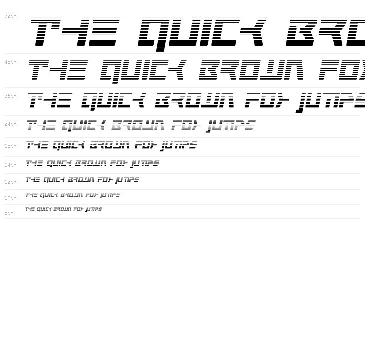 Command Override Gradient Italic Waterfall