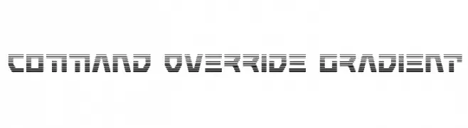 Command Override Gradient  नि: शुल्क फ़ॉन्ट्स डाउनलोड
