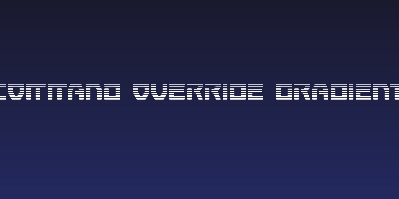 Command Override Gradient Social Header