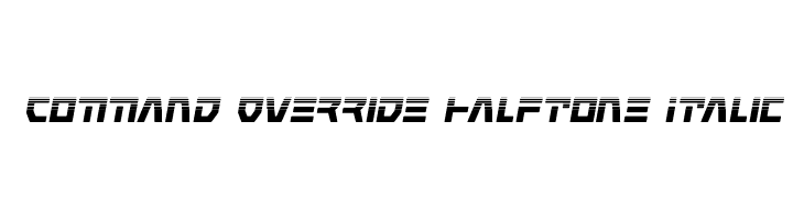 Command Override Halftone Italic  नि: शुल्क फ़ॉन्ट्स डाउनलोड