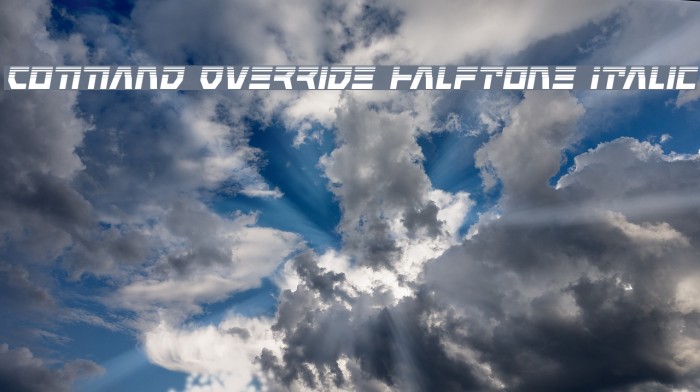 Command Override Halftone Italic Example 1