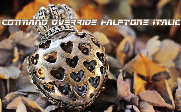 Command Override Halftone Italic Example 2