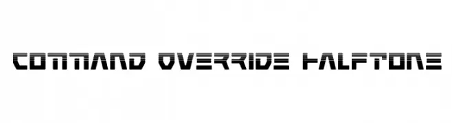 Command Override Halftone  フリーフォントのダウンロード