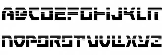 Command Override Halftone 字体 大写