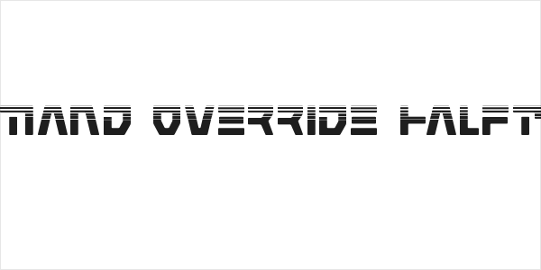 Command Override Halftone Logo