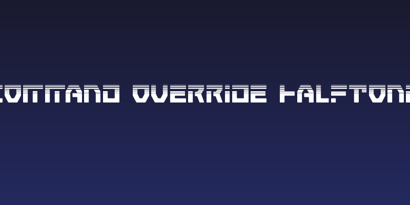 Command Override Halftone Social Header