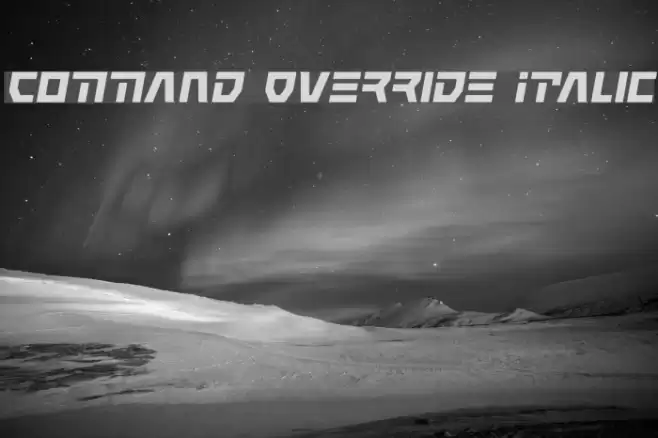 Command Override Italic Font examples