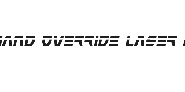 Command Override Laser Italic Logo