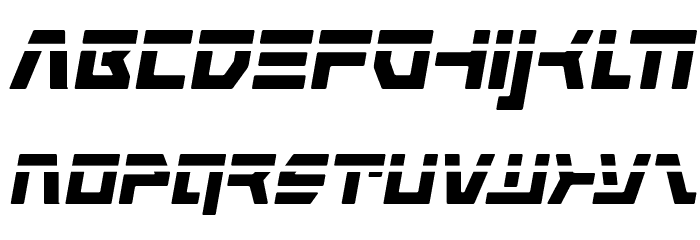 Command Override Laser Italic Font LOWERCASE