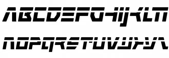 Command Override Laser Italic Schriftart Kleinbuchstaben