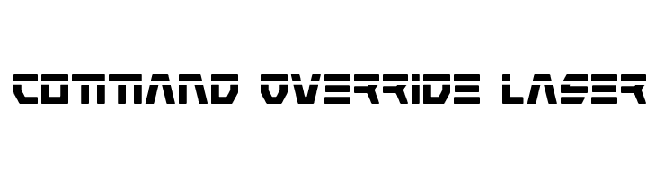 Command Override Laser  フリーフォントのダウンロード