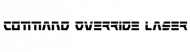 Command Override Laser  नि: शुल्क फ़ॉन्ट्स डाउनलोड