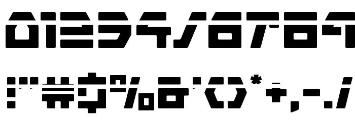Command Override Laser Font OTHER CHARS