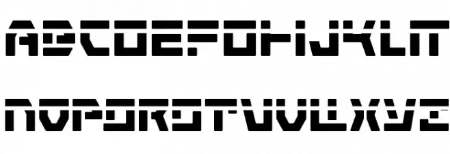 Command Override Laser Schriftart Groß