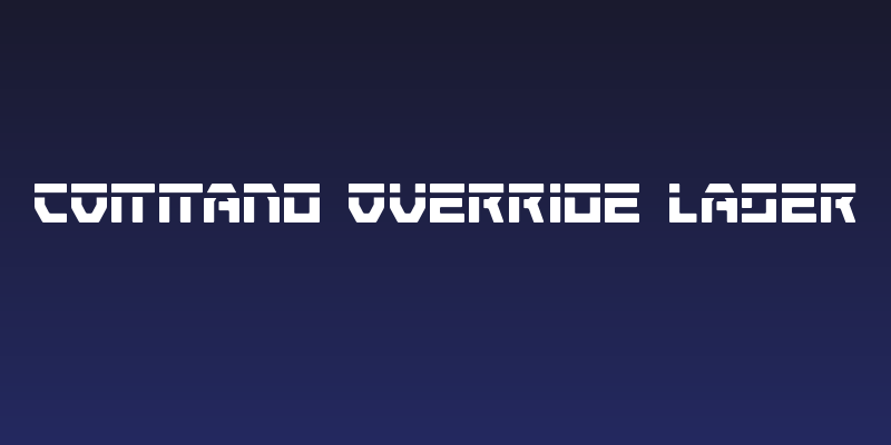 Command Override Laser Social Header