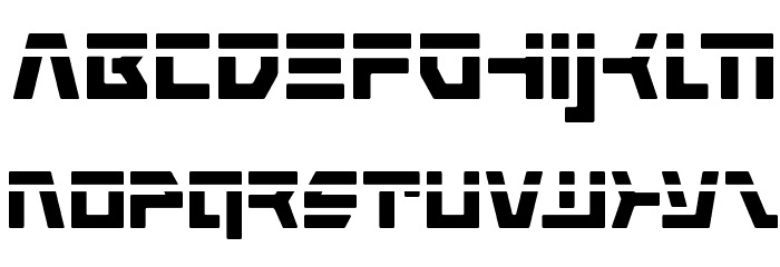 Command Override Laser Font LOWERCASE