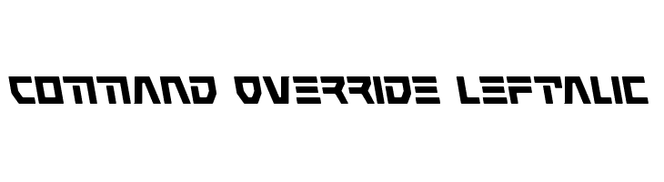Command Override Leftalic  font caratteri gratis