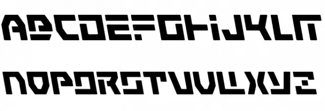 Command Override Leftalic خط أحرف كبيرة