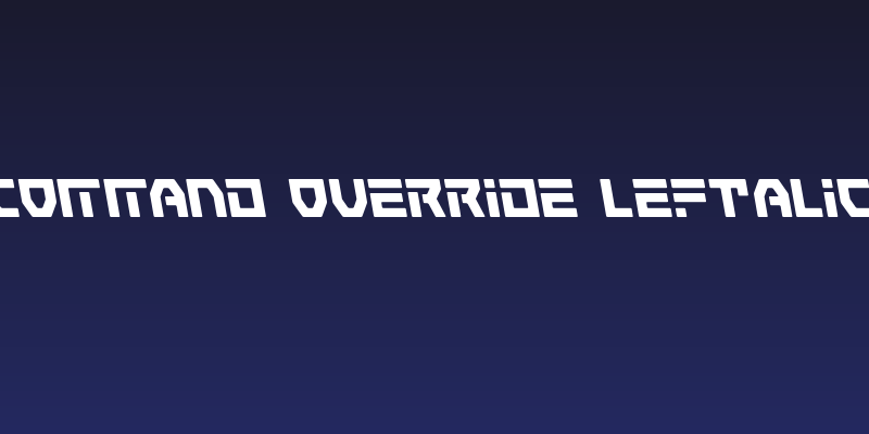 Command Override Leftalic Social Header