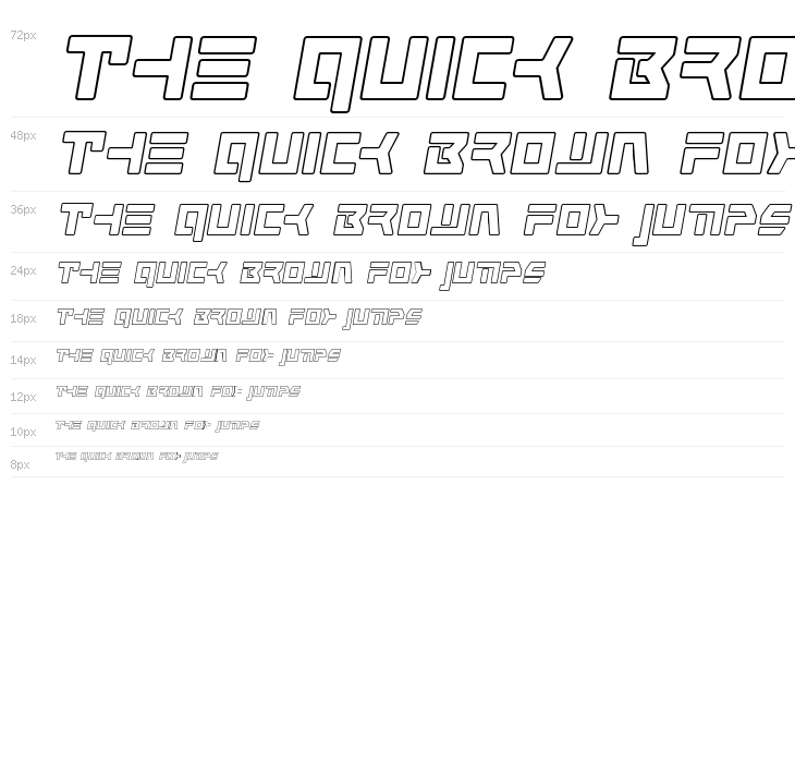 Command Override Outline Italic Waterfall