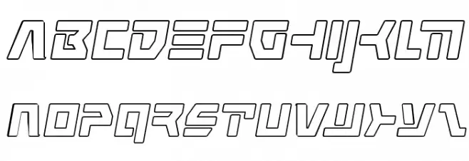 Command Override Outline Italic Fonte MINÚSCULAS