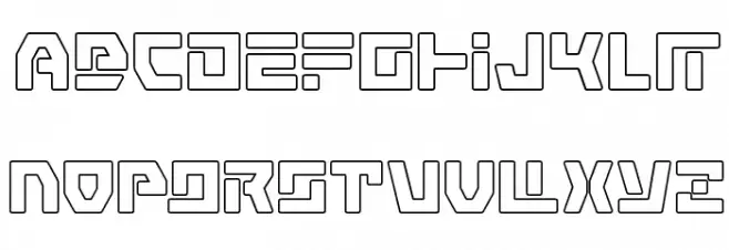 Command Override Outline फ़ॉन्ट अपरकेस