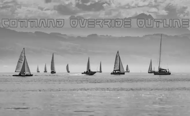 Command Override Outline Font examples