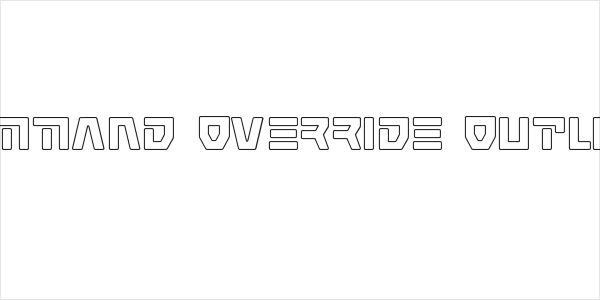 Command Override Outline Logo