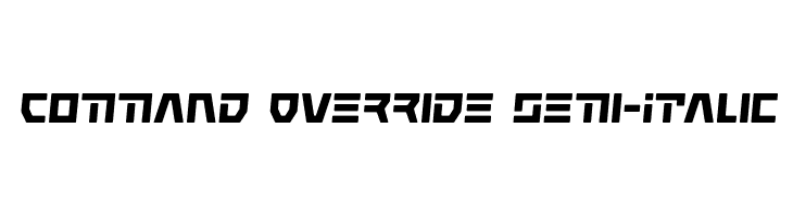Command Override Semi-Italic  免费字体下载