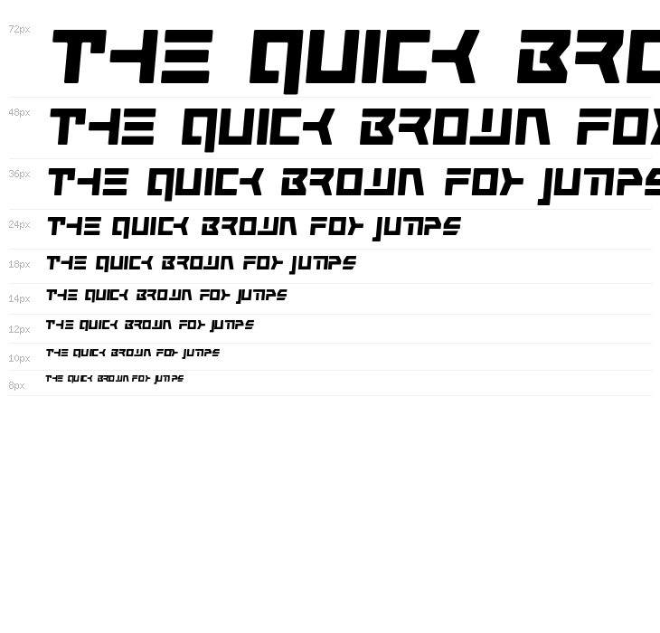 Command Override Semi-Italic Waterfall