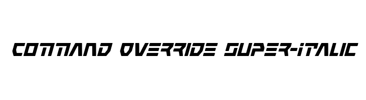 Command Override Super-Italic  フリーフォントのダウンロード