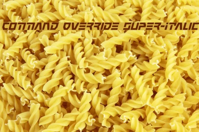 Command Override Super-Italic Example 2