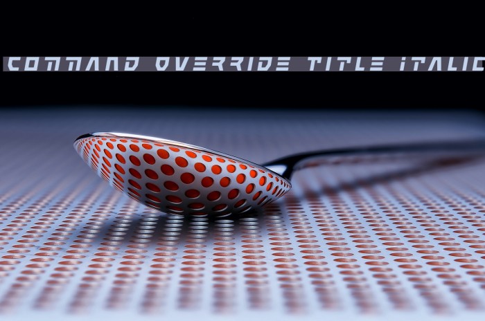 Command Override Title Italic Font examples