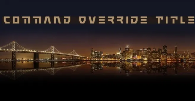 Command Override Title Example 3