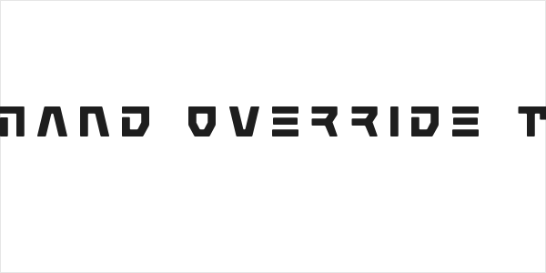 Command Override Title Logo