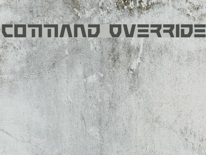 Command Override Font examples