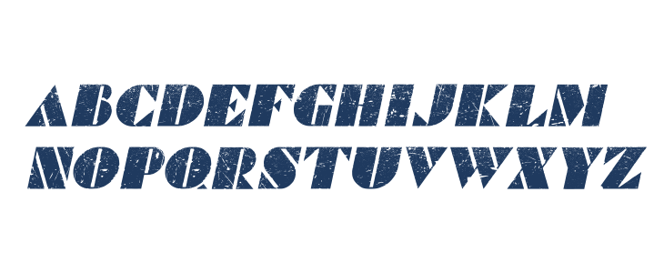 Commanders Grunged Italic Lowercase