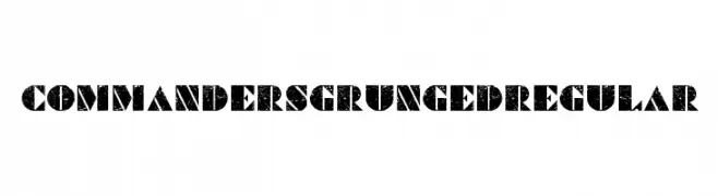 Commanders Grunged Regular  Free Fonts Download