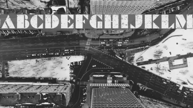 Commanders Grunged Regular Font examples