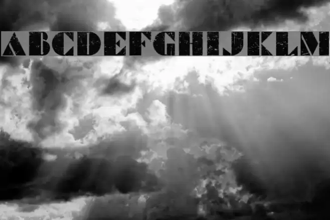 Commanders Grunged Regular Font examples